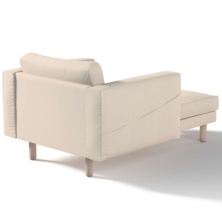 Калъф за фотьойл с подлакътници, Dekoria, Полиестер, 110x157x85 см, Кремав