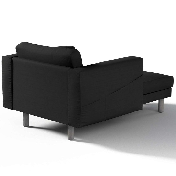 Калъф за фотьойл с подлакътници, Dekoria, Полиестер, 110x157x85 см, Графит