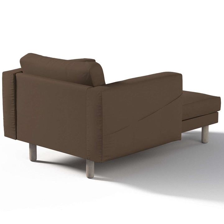 Калъф за фотьойл с подлакътници, Dekoria, Полиестер, 110x157x85 см, Кафяв