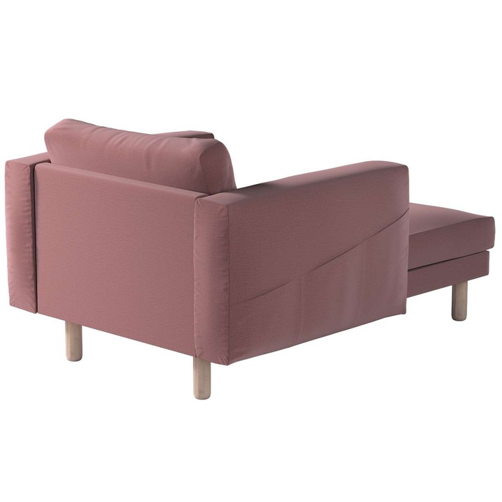 Калъф за фотьойл с подлакътници, Dekoria, Полиестер, 5 части, 110x157x85 см, Розов