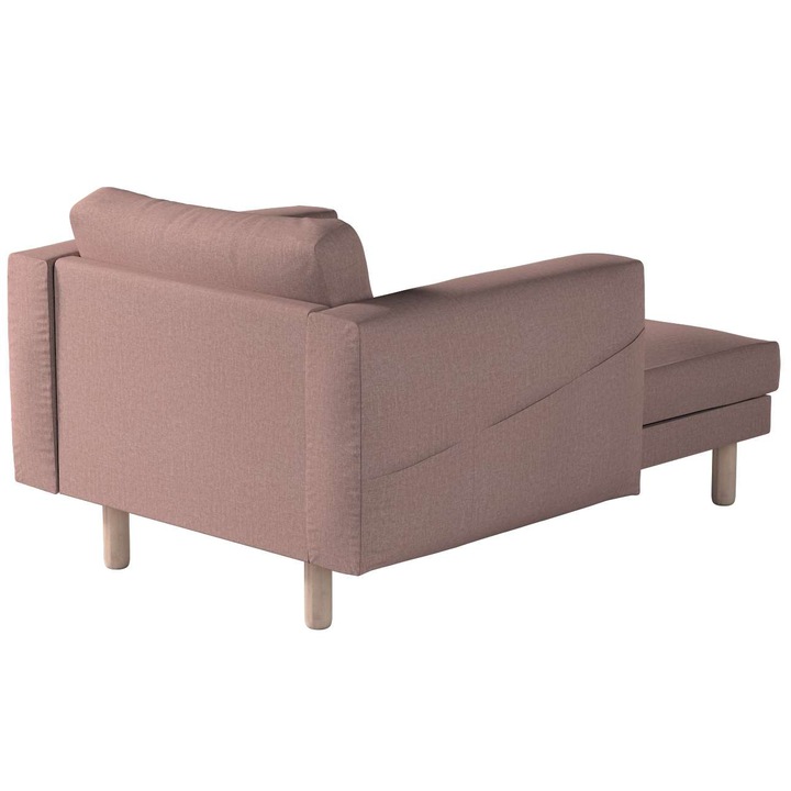 Калъф за фотьойл с подлакътници, Dekoria, Полиестер, 5 части, 110x157x85 см, Розов