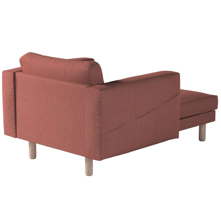 Калъф за фотьойл с подлакътници, Dekoria, Полиестер, 5 части, 110x157x85 см, Розов