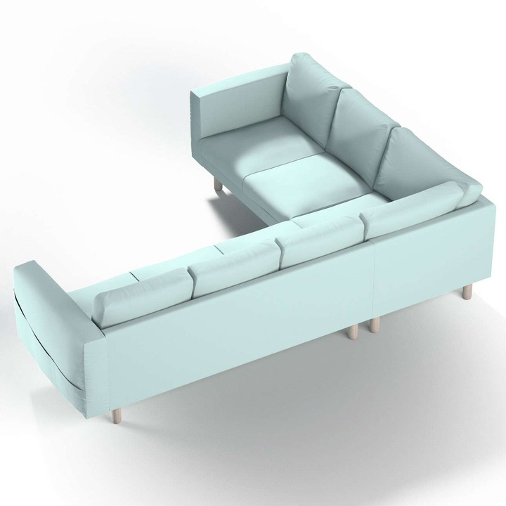 Комплект от 16 калъфки за столове/възглавници, Dekoria, Текстил, Светло синьо