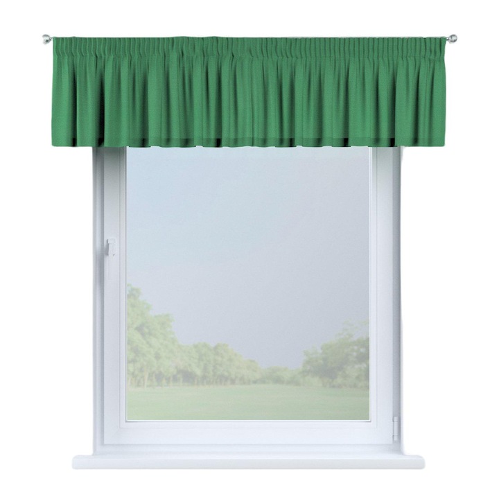 Декоративна завеса, Dekoria, Текстил, 260 х 40 см, Зелена