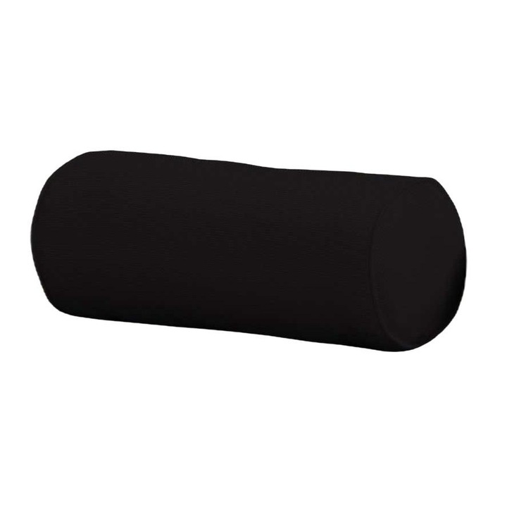 Декоративна възглавница във формата на цилиндър, Dekoria, Полиестер, 40x16 см, Черна