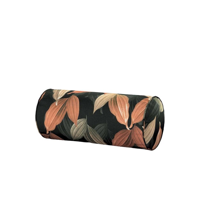 Декоративна възглавница във формата на цилиндър, Dekoria, Полиестер, 40x16 см, Многоцветна