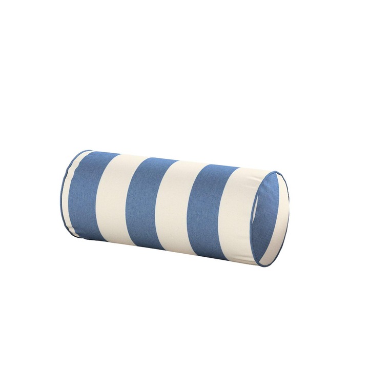 Декоративна възглавница, Dekoria, Полиестер, Синьо/Бяло