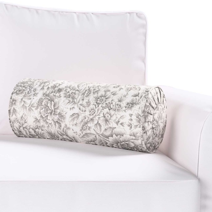 Възглавница с плисета, Dekoria, 20 х 50 см, Тип руло, Флорален принт