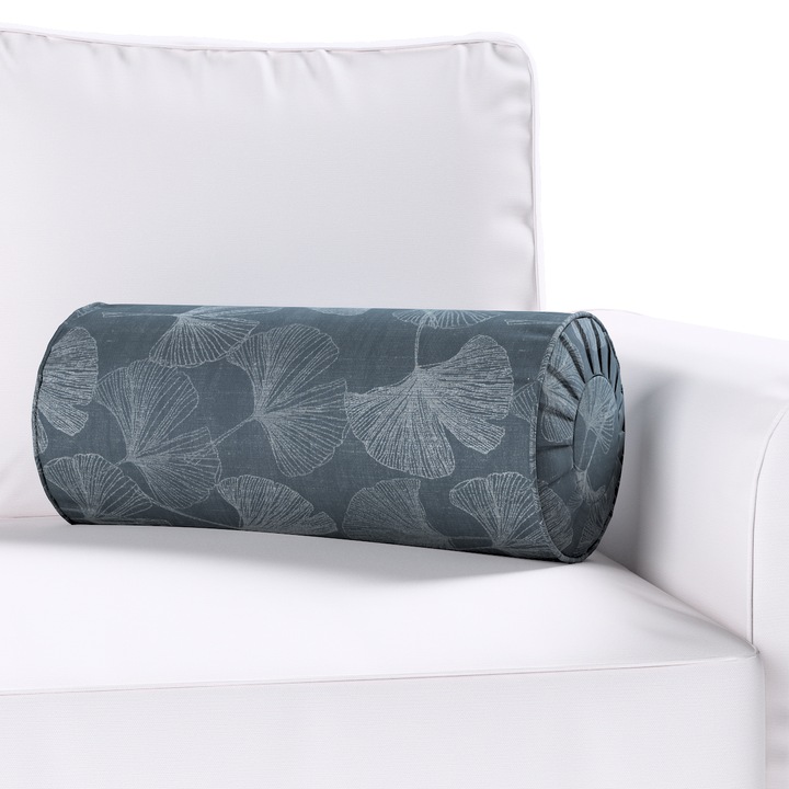 Възглавница с плисета, Dekoria, 20 х 50 см, Тип руло, Флорален принт