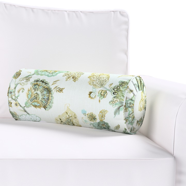 Възглавница с плисета, Dekoria, 20 х 50 см, Тип руло, Флорален принт