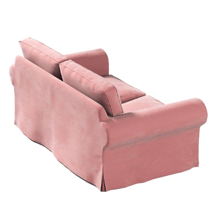 Калъф за диван Ektorp, Dekoria, Памук, 2-местен, Розов
