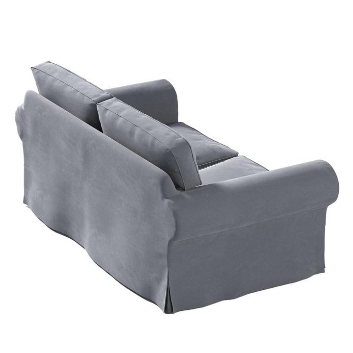 Калъф за диван Ektorp, Dekoria, Памук, 2-местен, Сив