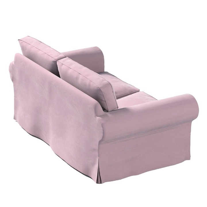 Калъф за диван Ektorp, Dekoria, Памук, 2-местен, Розов