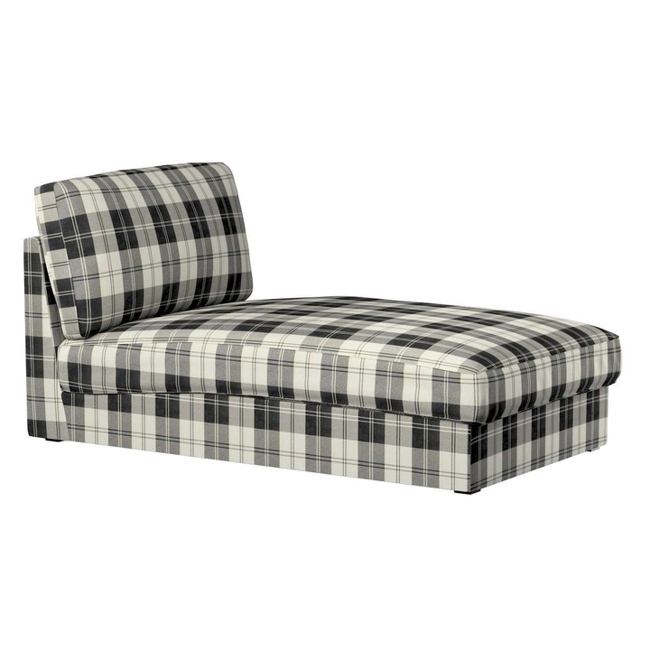 Калъф за фотьойл, Dekoria, Полиестер, Бяло/Черно