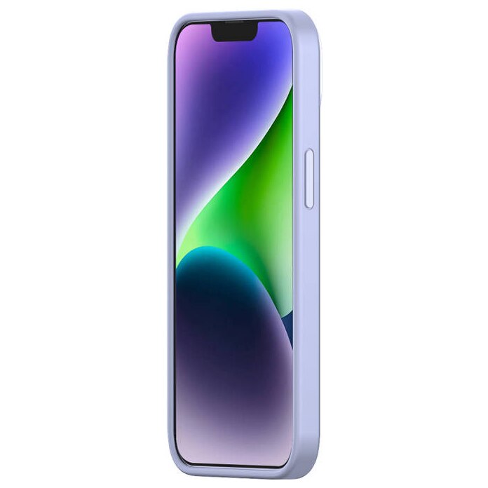 Kit protectie Baseus Liquid Silica Gel 3in1, Carcasa, Folie Ecran si Kit pentru curatare, compatibil cu iPhone 14 Plus, Lila