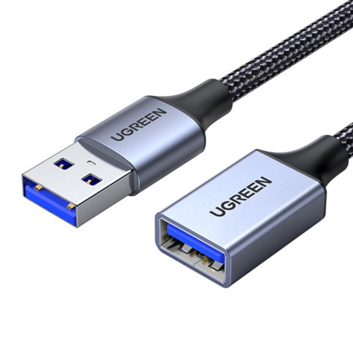 Ugreen USB (férfi) - USB (női) 3.0 5Gb/s 2m szürke adapter kábel hosszabbítóval (US115)