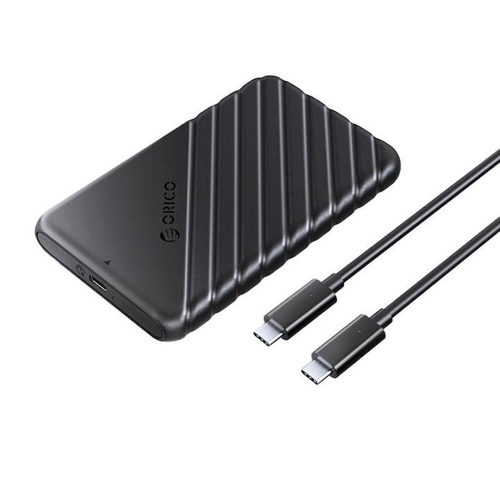 Orico 2,5-инчов 6Gbps USB-C 3.1 Gen1 корпус за външен твърд диск (черен)