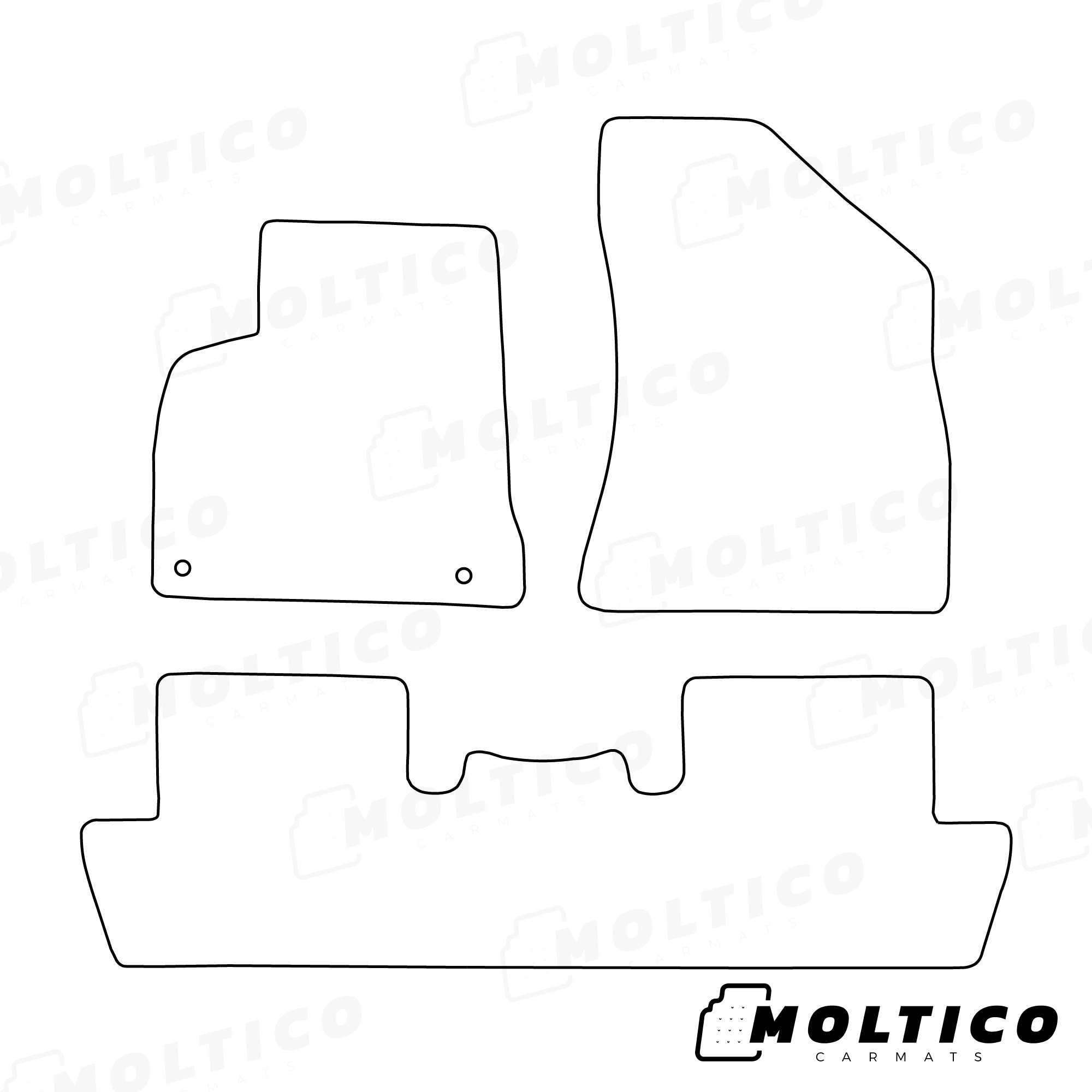 Covorase auto, Moto-MOLTICO, Negru - eMAG.ro