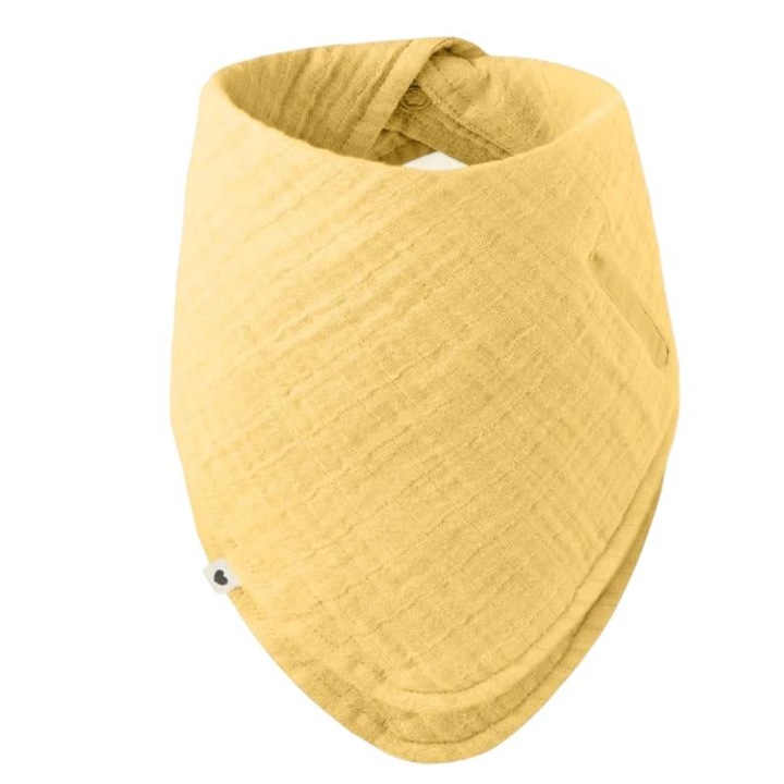 Baba előke, BIBS, Textil, Sárga