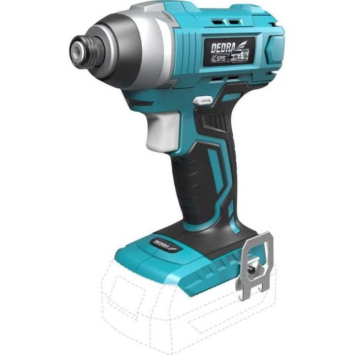 Бормашина/винтоверт, Dedra, 18 V, 2600 об/мин, 1 скорост, Многоцветен