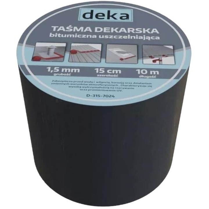 Banda de etansare pentru acoperisuri, Deka, 15cmx10m, Negru