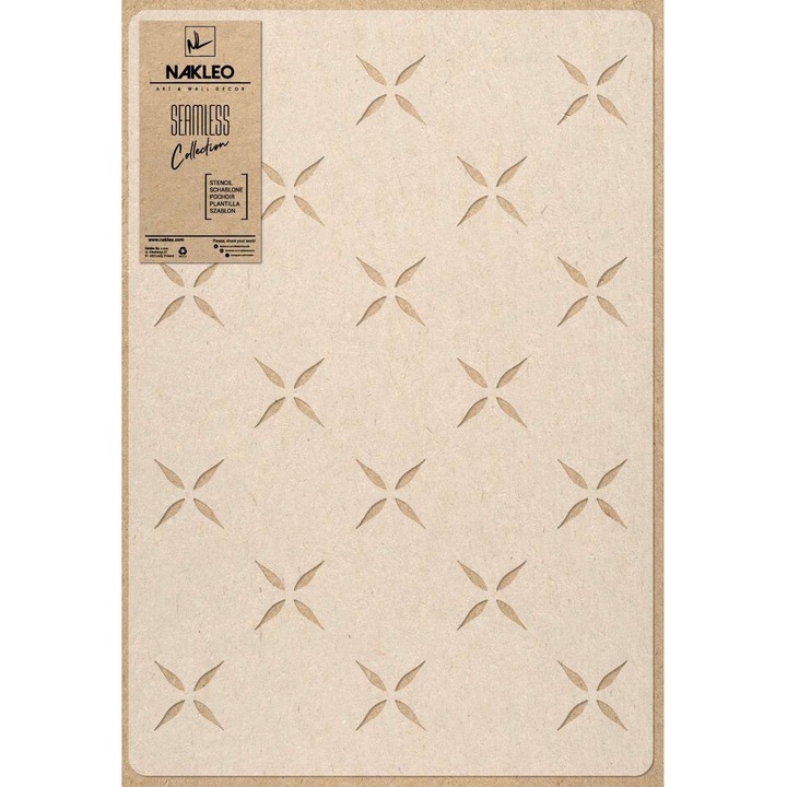 Sablon decorativ reutilizabil, Nakleo, Cusatura