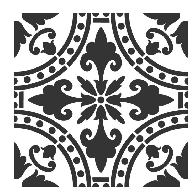 Sablon decorativ reutilizabil, Nakleo, Isna, 30 x 30 cm