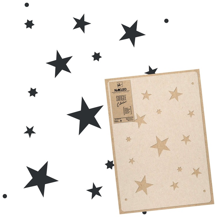 Sablon decorativ reutilizabil, Nakleo, Cerul Instelat, 59 x 95 cm