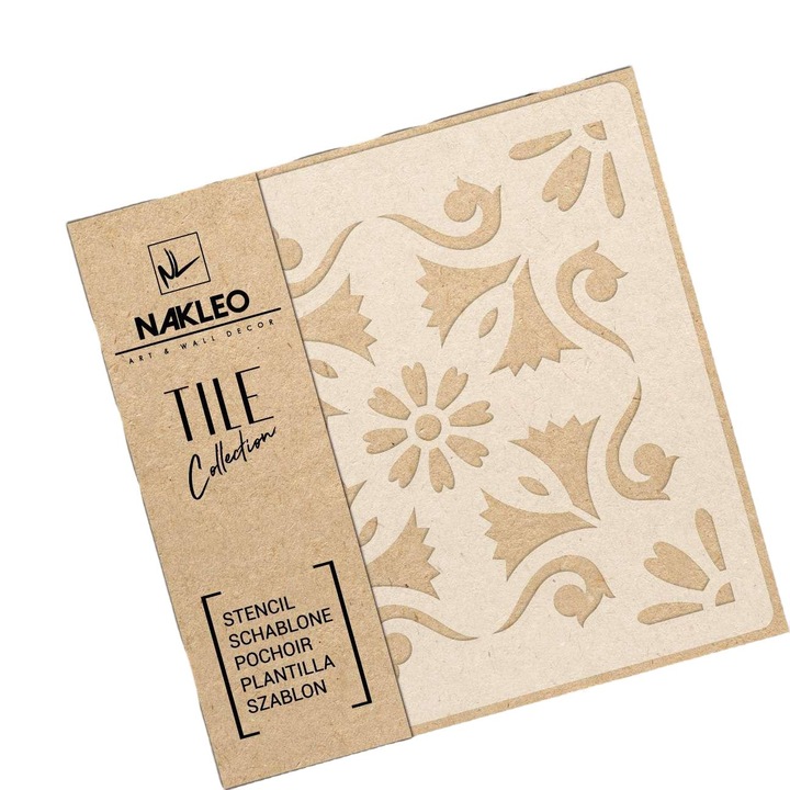 Sablon decorativ, Nakleo, Reutilizabil, 25x25cm