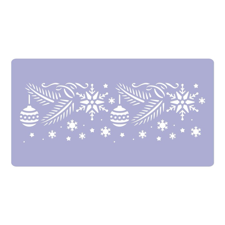 Sablon decorativ reutilizabil, Nakleo, Fulgi de zapada, 45 x 95 cm