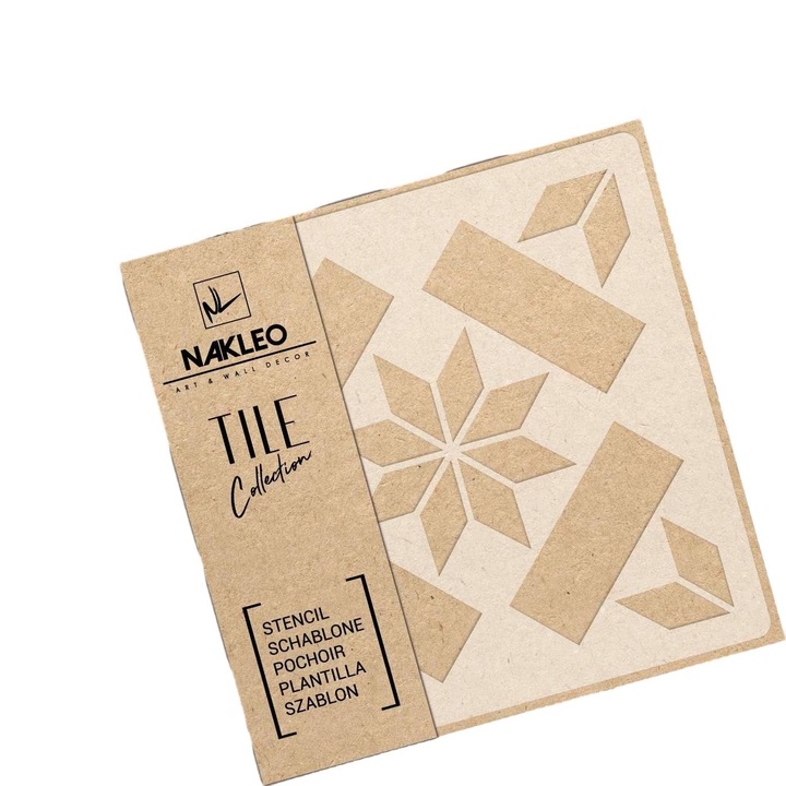 Sablon decorativ, Nakleo, Reutilizabil, 10x10cm
