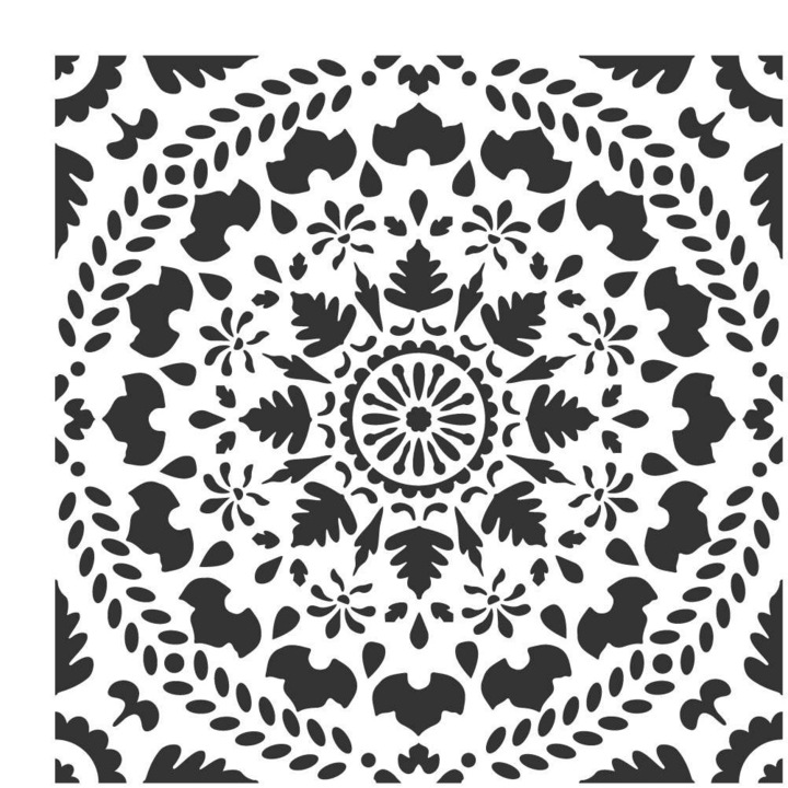 Sablon decorativ reutilizabil, Nakleo, Caria, 30 x 30 cm