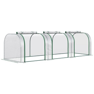 Sera tip tunel, Outsunny, PVC, 295x100x80cm, Transparent