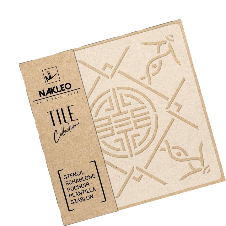 Sablon decorativ, Nakleo, Reutilizabil, 20x20cm