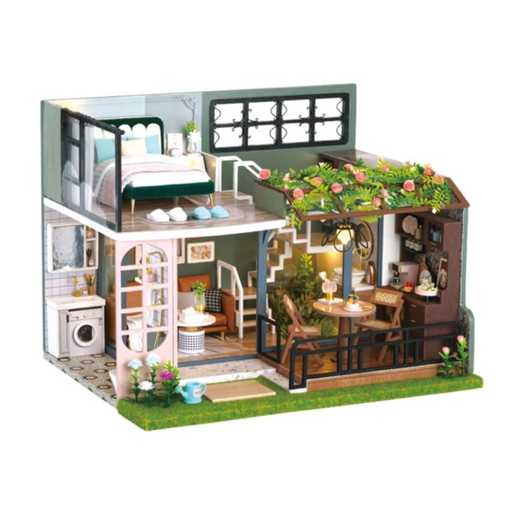 Къща за кукли, Habarri, 22 x 17 x 17 cm, многоцветна