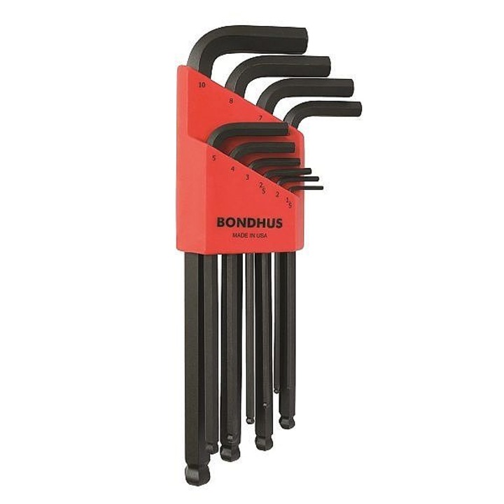 Set 10 chei hex, Bondhus, 1.5-10mm, 10 bucati