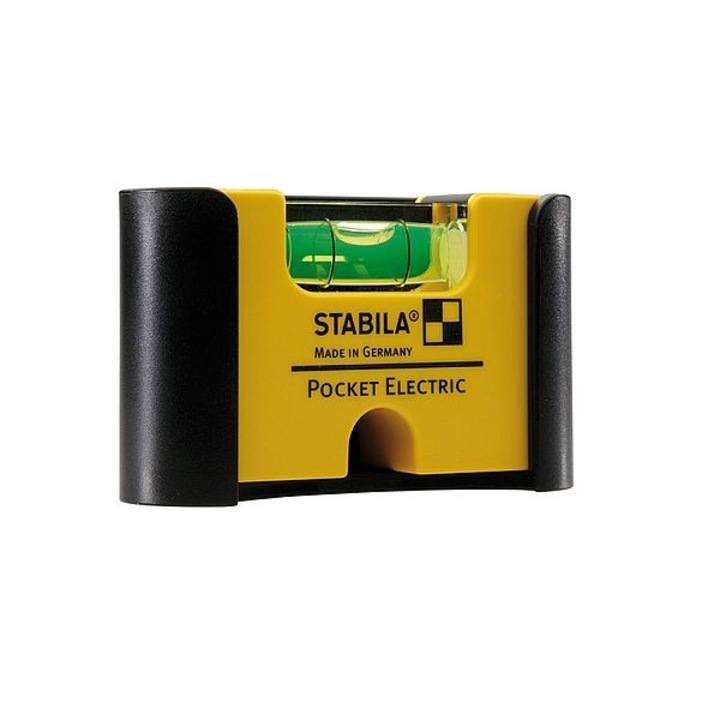 Джобен часовник, Stabila, Pocket Electric, 6,7 см, жълт/черен