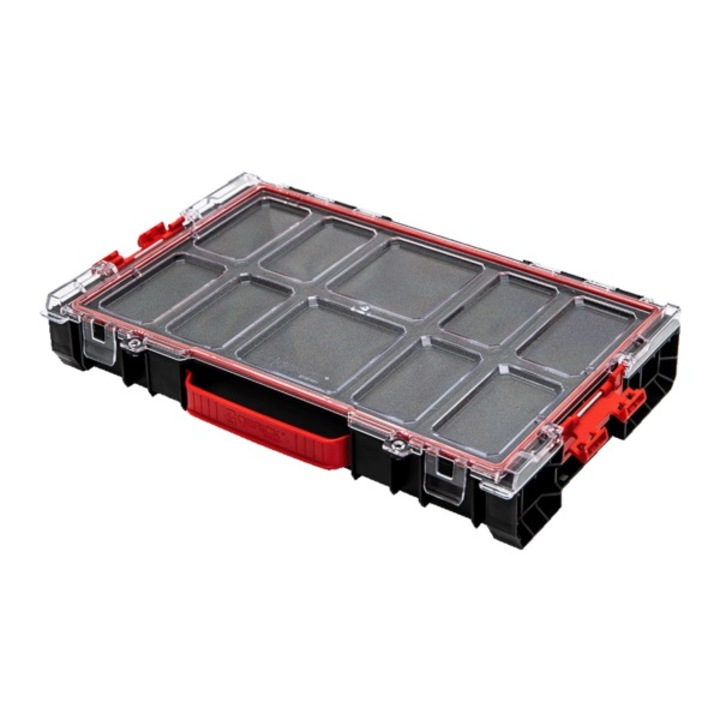 Organizator de scule cu insertii de spuma, Qbrick, Negru