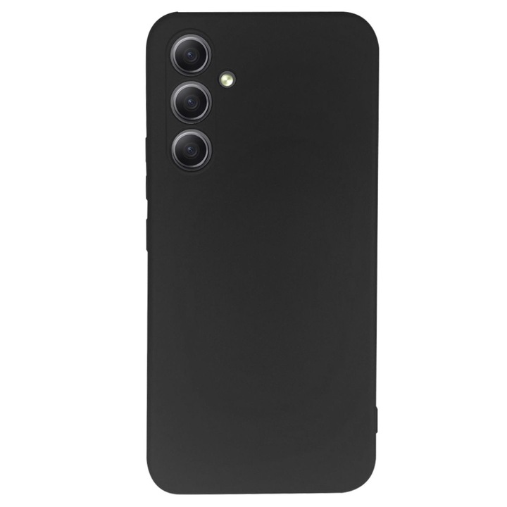 Husa de protectie Lemontti Silicon Soft Slim pentru Samsung Galaxy A34 5G, Negru