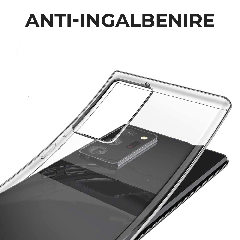 Husa PremiumCell transparenta pentru Samsung Note 20 Ultra, TPU Anti Soc, Ultra Slim