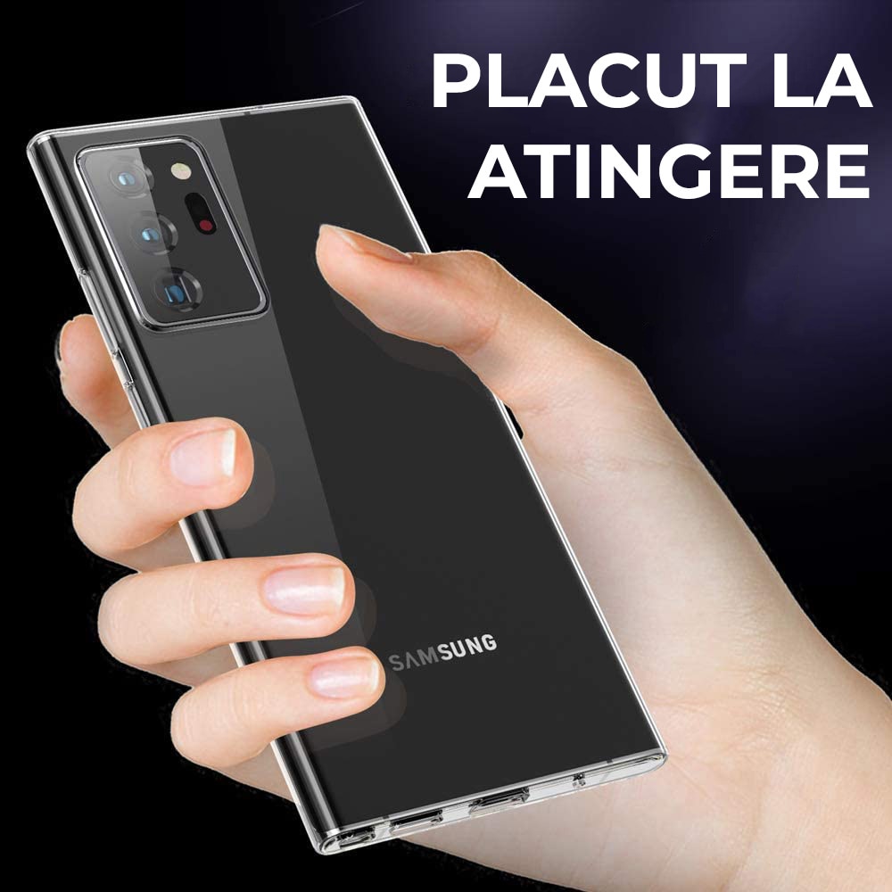 Husa PremiumCell transparenta pentru Samsung Note 20 Ultra, TPU Anti Soc, Ultra Slim