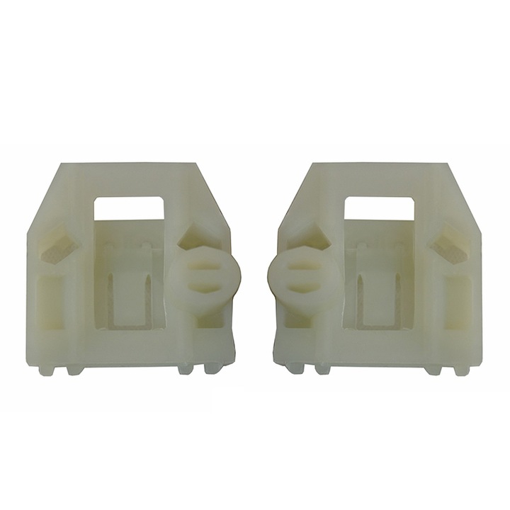 Set doua bucati clipsuri cleme reparatie macara electrica pentru geam usa auto Skoda Fabia I 6Y 99-07, Seat Leon Mk1 1M 99-05 Seat Toledo Mk2 1M 98-05 Beetle 98-11 fata stanga sau dreapta