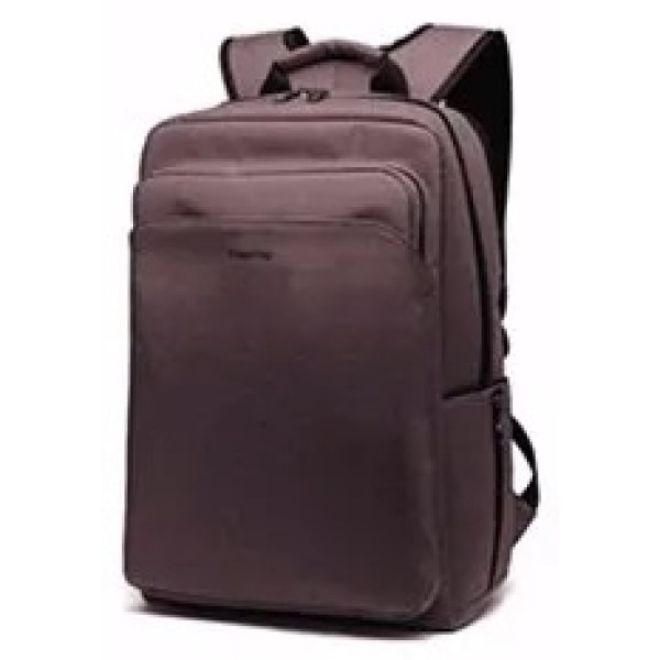 Rucsac laptop 17" casual pentru calatorii, impermeabil, cu buzunar antifurt, Tigernu, 47x30x18 cm, Maro