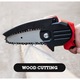 Трион, Мини, Електрически, Преносим, Кутия за съхранение, 24V, 4500mAh, 1 Акумулатор/Батерия, 1 верига, 16 CM, 700W, Червен