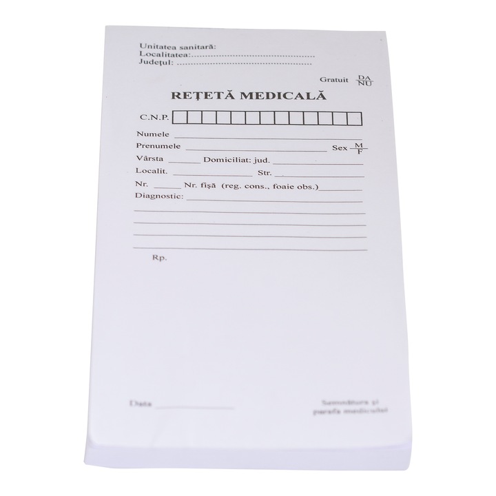 Retetar medical, A6, 100 file
