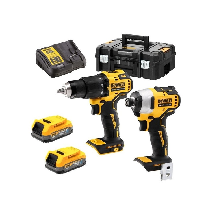 Комплект от 2 бормашини, DeWALT, 18V, 2x1.7AH