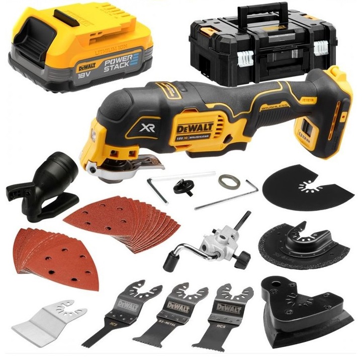 Set unealta multifunctionala fara fir, DeWALT, 1x1.7AH, 18V