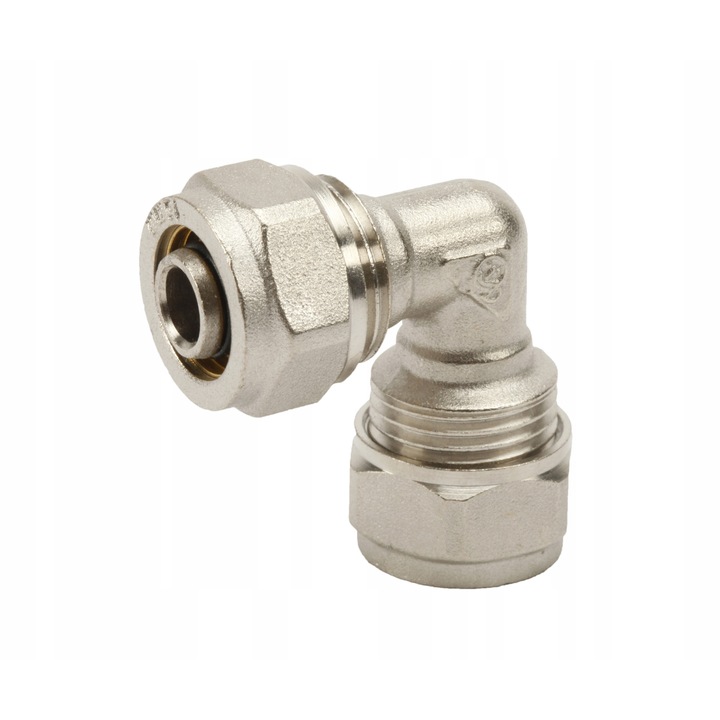 Könyök, UN, króm, 25x20 mm