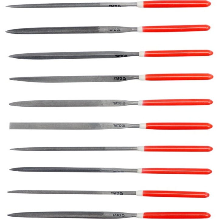 Set 10 pile, Yato, Otel/PVC, 5x180x85 mm