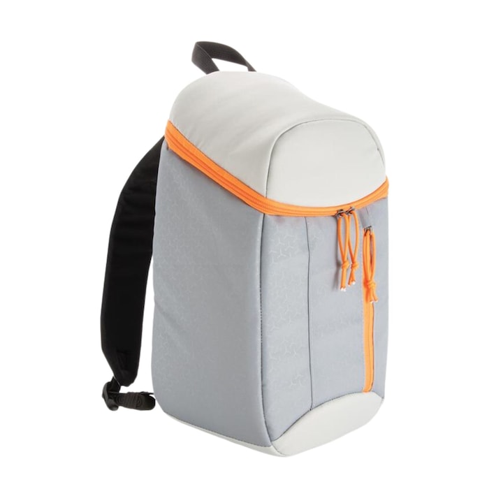 Geanta termoizolanta tip rucsac Tartu, Ronic, curele de umar ajustabile, maner, buzunar frontal, 38 x 15 x 22 cm, 10L, gri